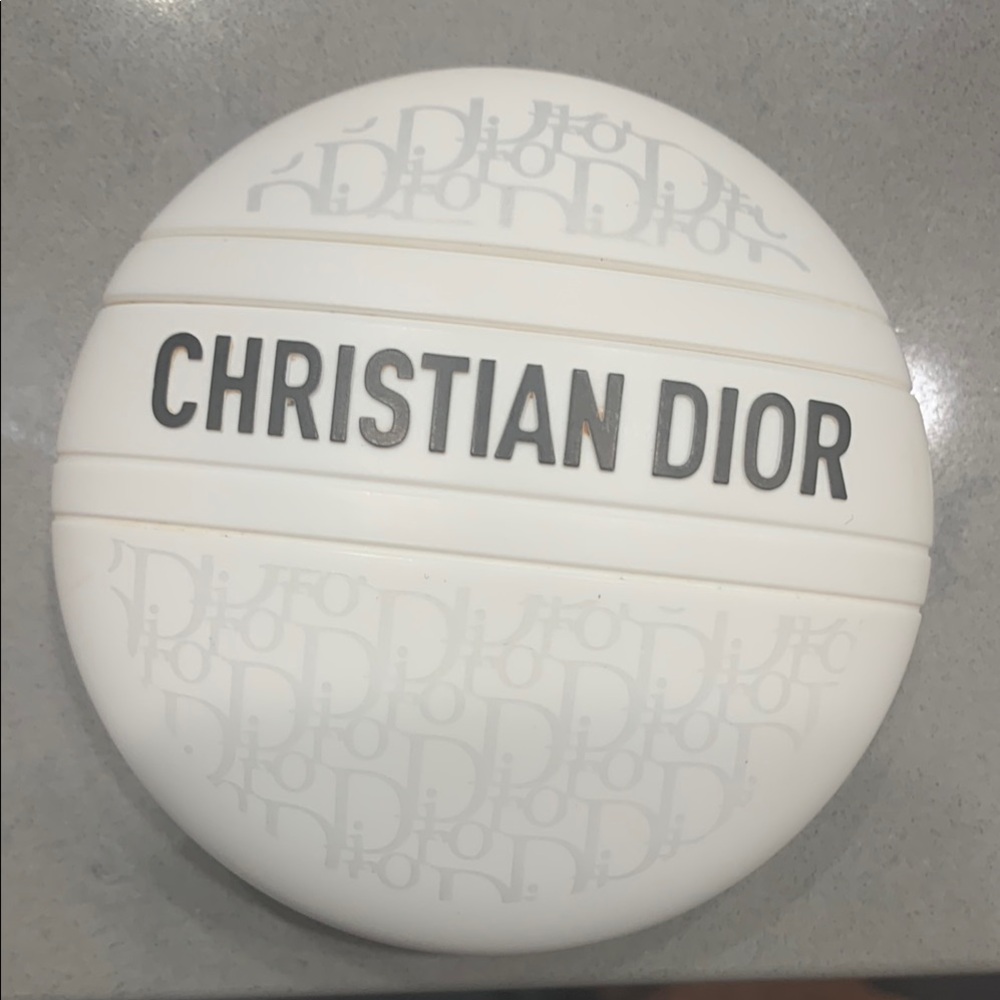 Christian Dior White Round Case